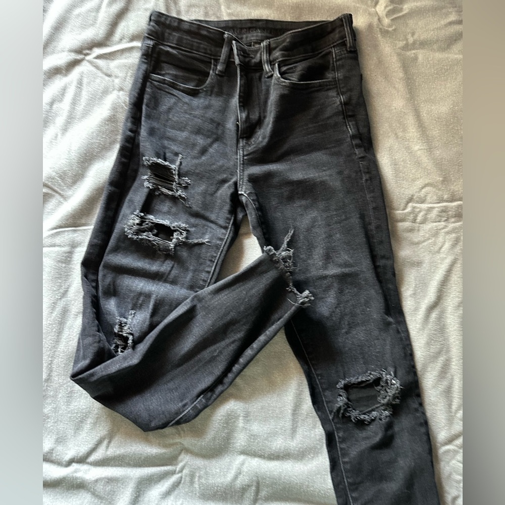 Distressed jeans